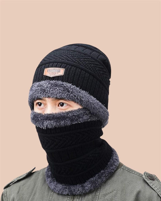 Unisex Woolen Cap Set